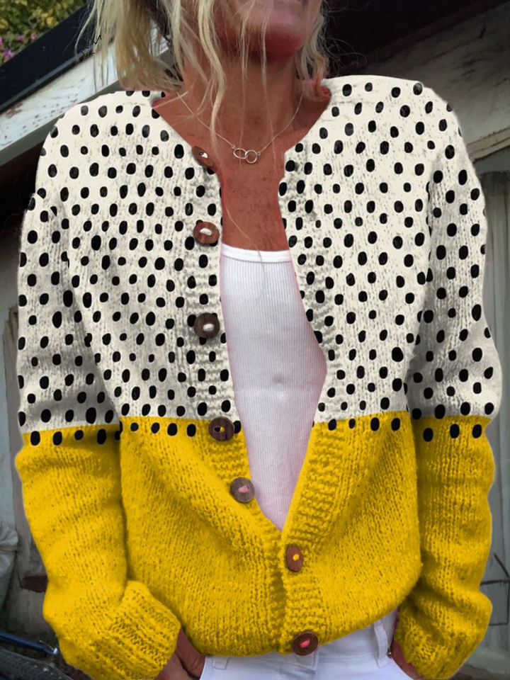 Elena | Cardigan Vintage a Pois