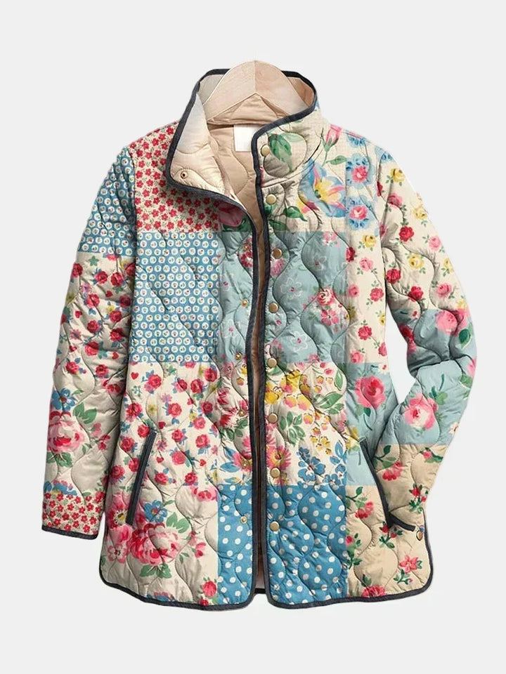 Sofia | Giacchetta Trapuntata Patchwork Fiorato