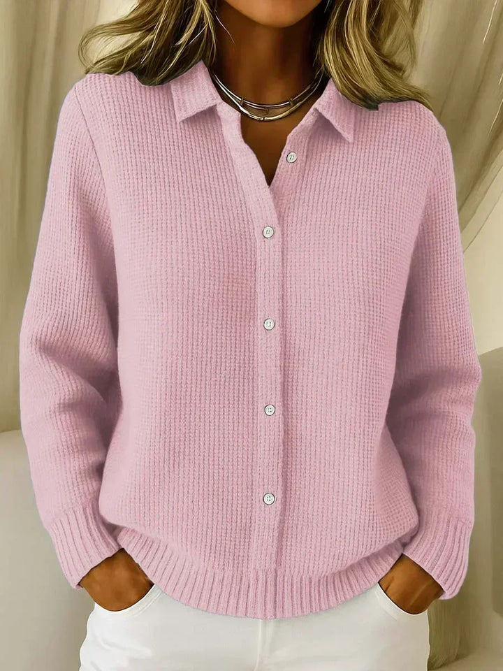 Romana | Cardigan in Maglia Testurizzata con Bottoni