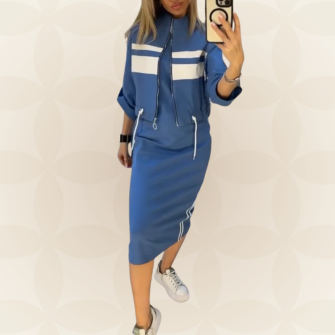 Delia | Set Elegante con Abito e Giacca
