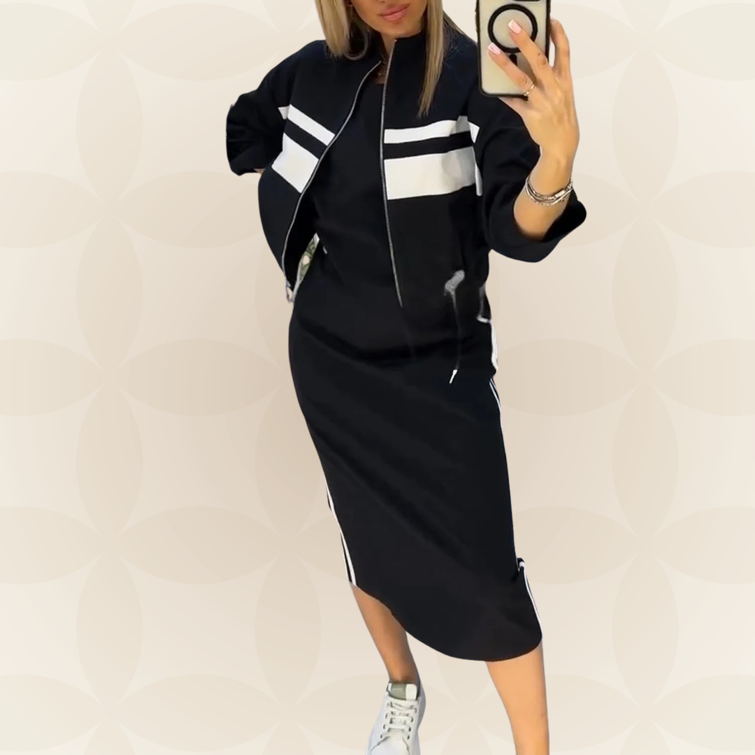 Delia | Set Elegante con Abito e Giacca