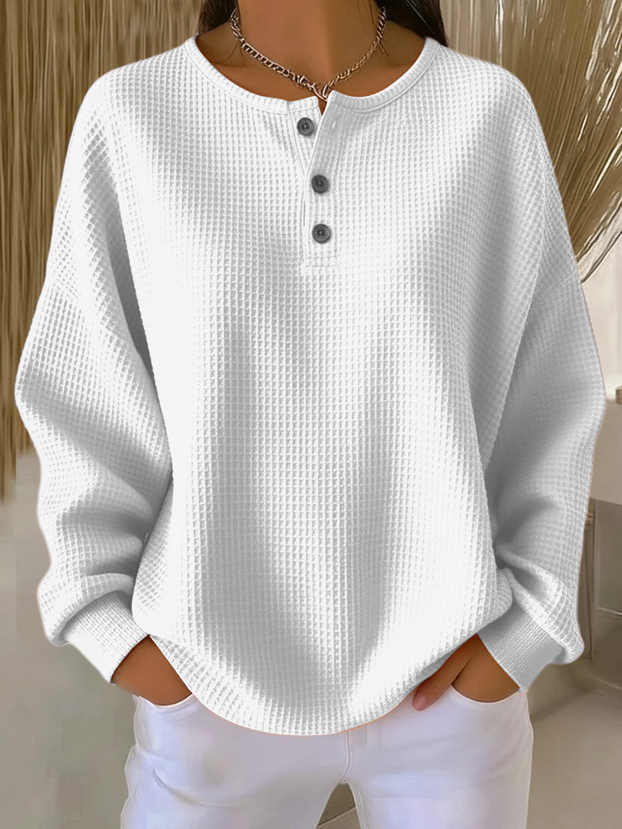 Vincenza | Felpa Henley Goffrata