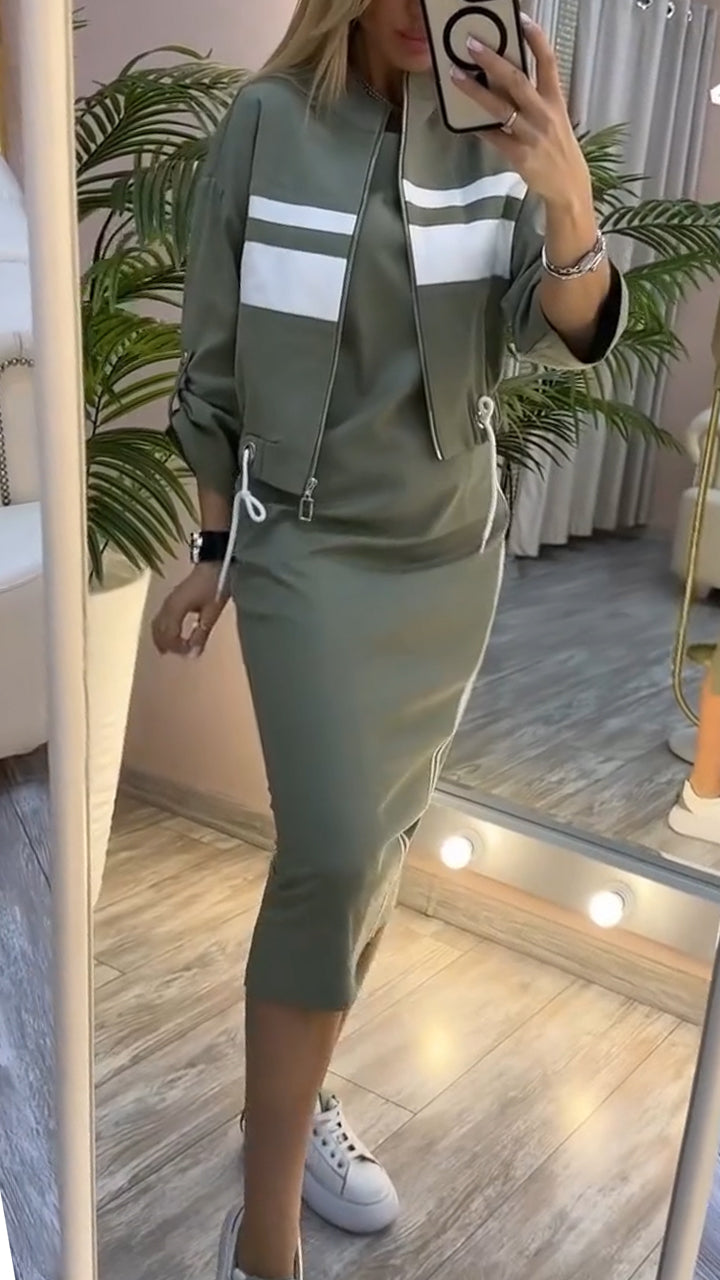 Delia | Set Elegante con Abito e Giacca