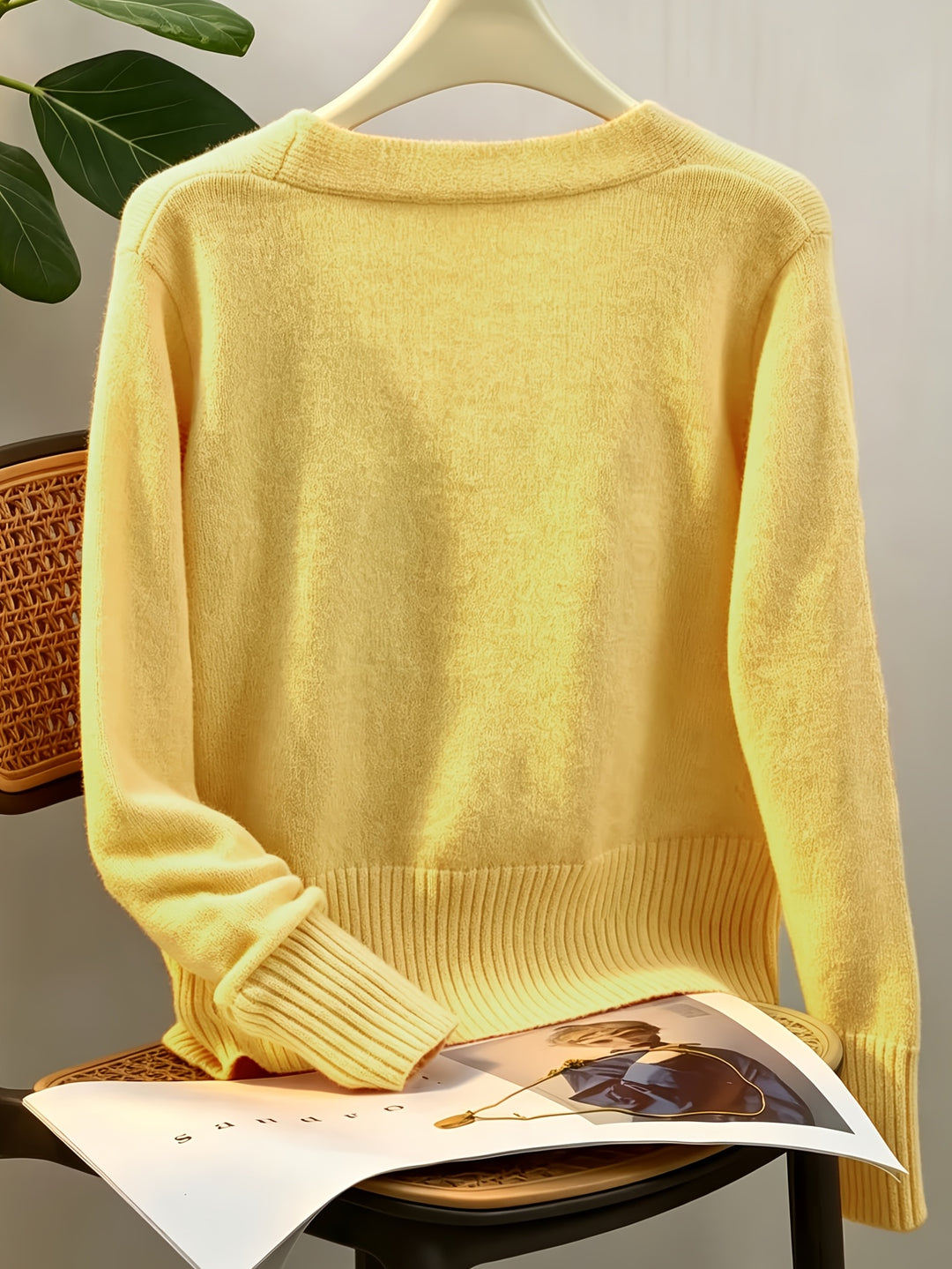 Dalia | Cardigan Lungo in Jersey con Bottoni a Cuore