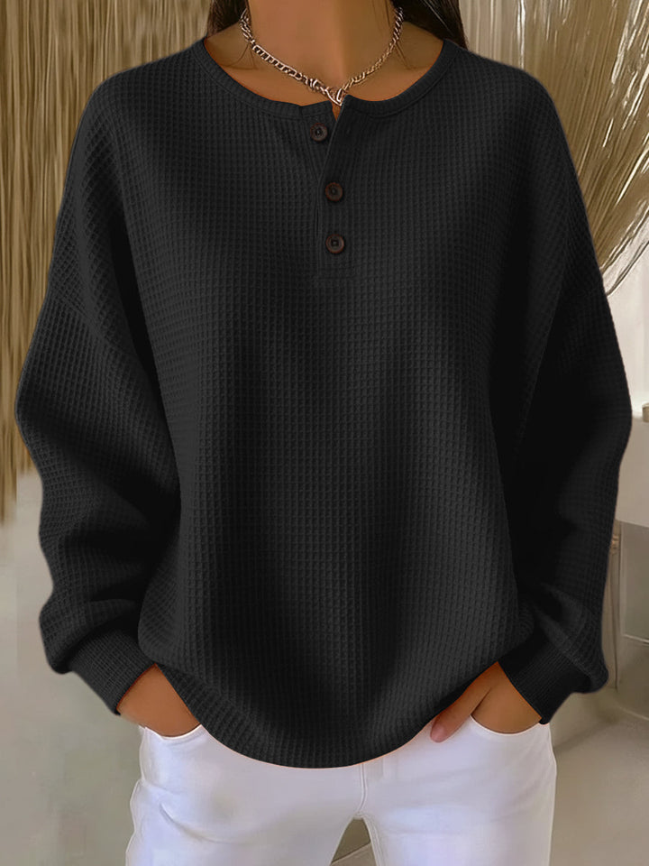 Vincenza | Felpa Henley Goffrata