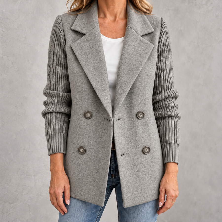 Rebecca | Blazer Elegante con Maniche in Maglia