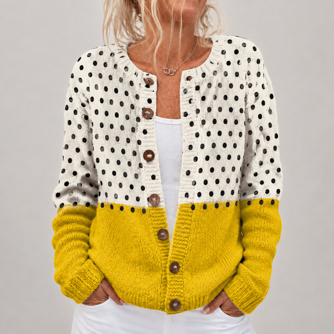 Elena | Cardigan Vintage a Pois