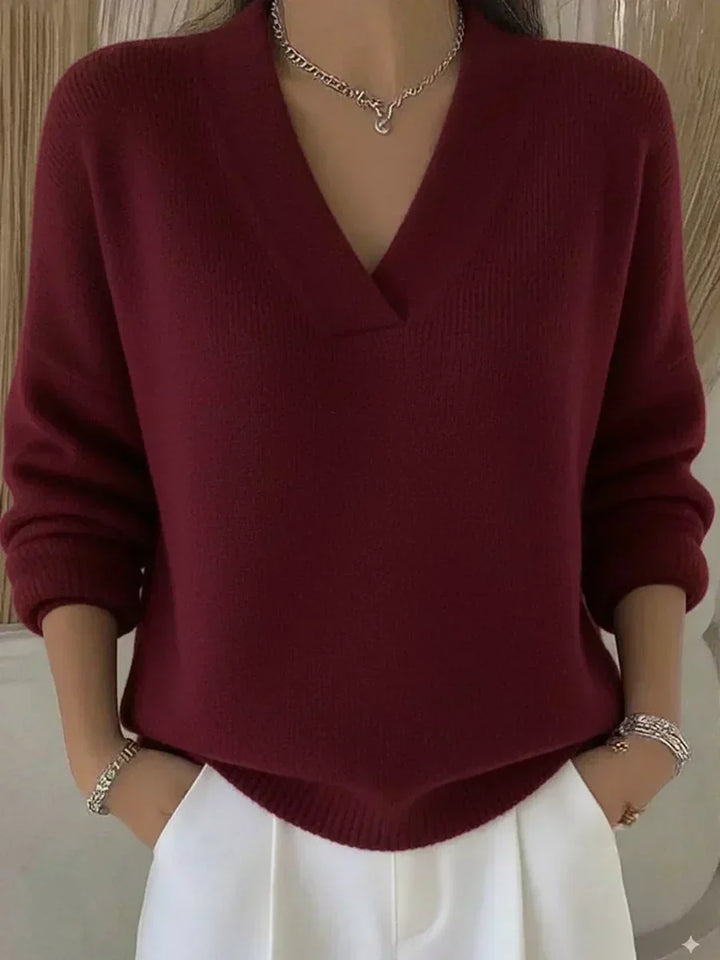 Modesta | Maglione Ampio con Scollo a V
