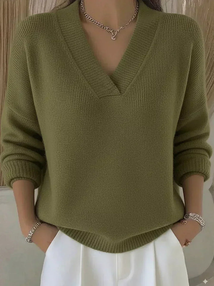 Modesta | Maglione Ampio con Scollo a V
