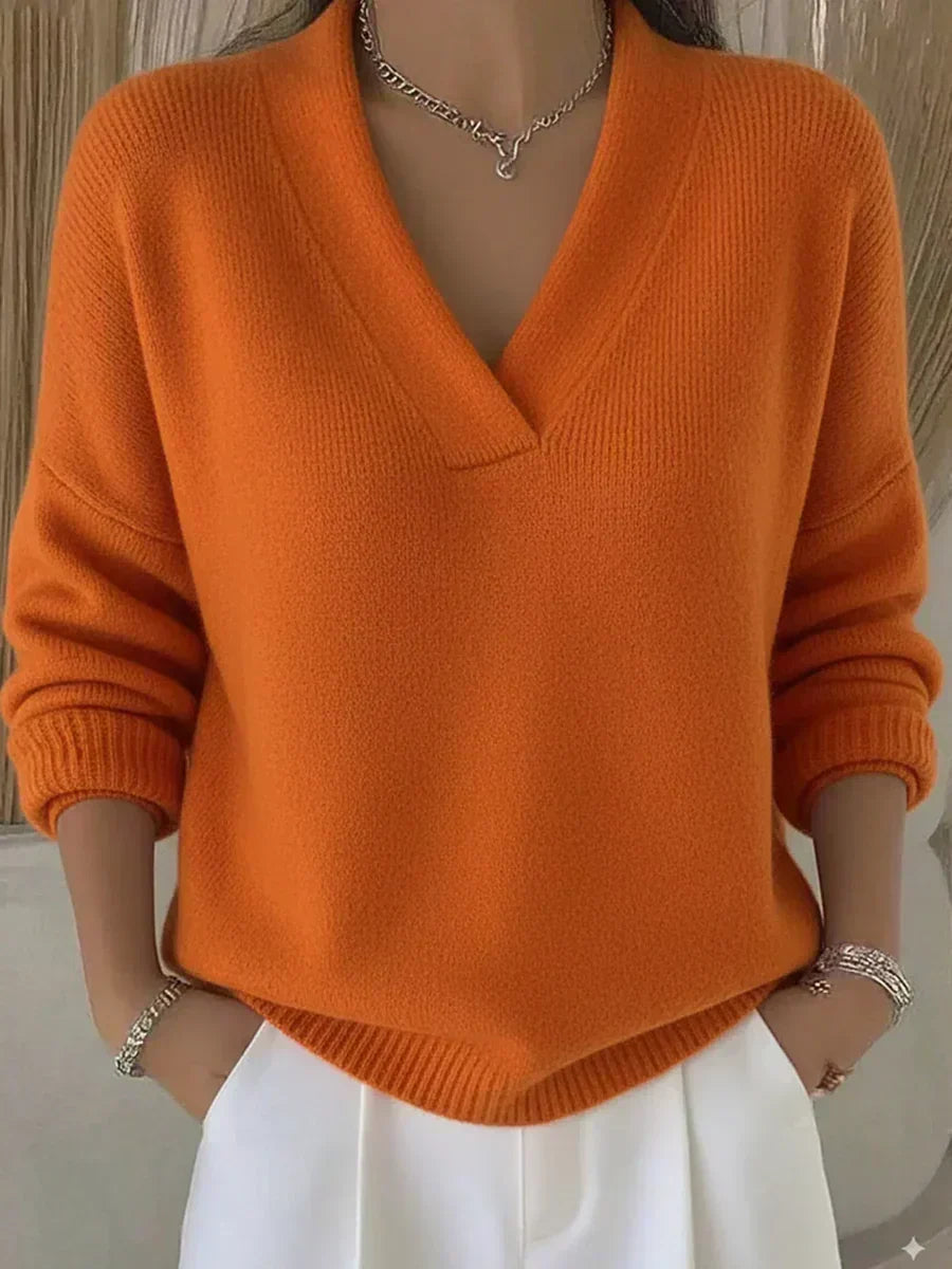 Modesta | Maglione Ampio con Scollo a V