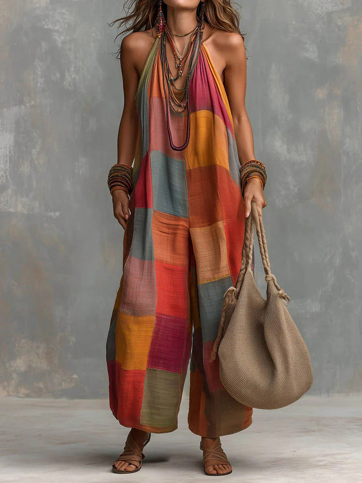 Ginevra | Tuta halter patchwork