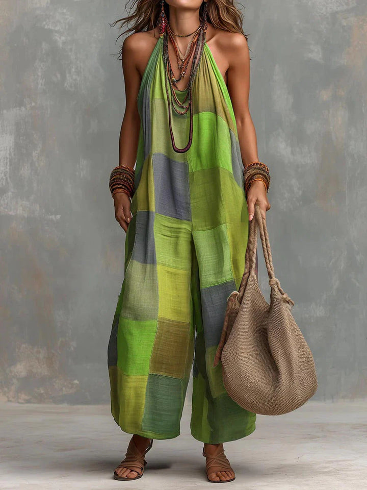 Ginevra | Tuta halter patchwork