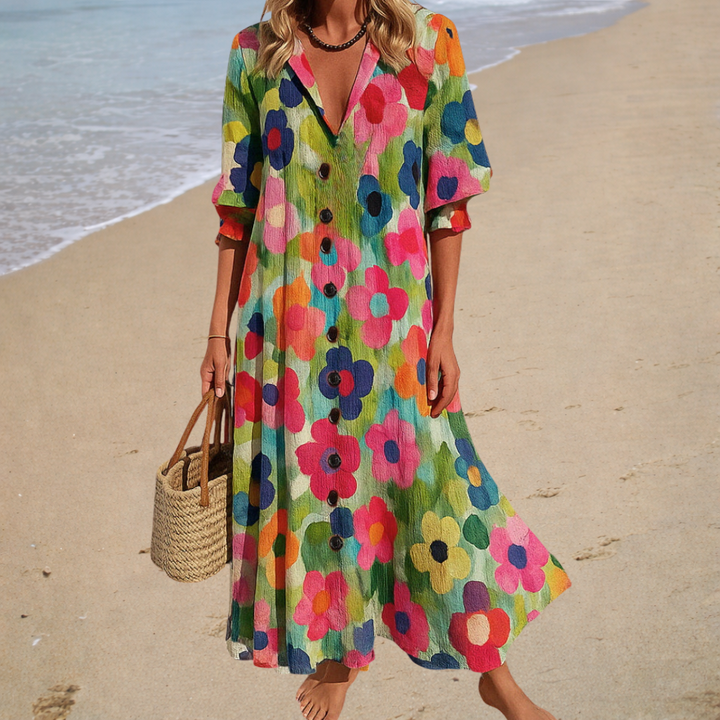 Gelsomina | Abito Boho Elegante e Snellente