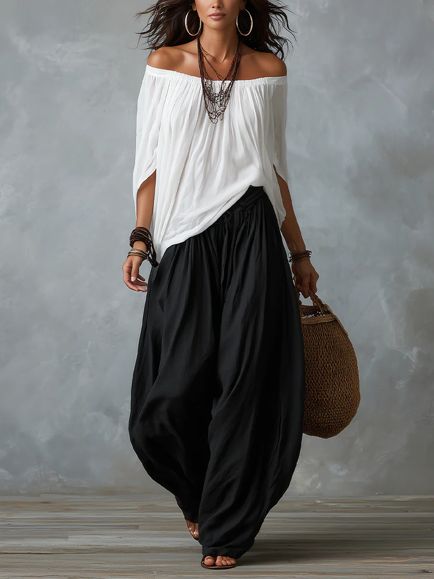 Ilenia | Completo Bohemien Fluido Lantern