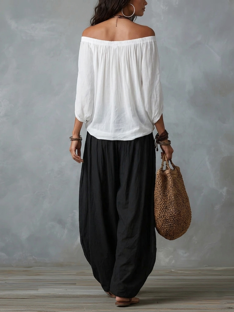Ilenia | Completo Bohemien Fluido Lantern