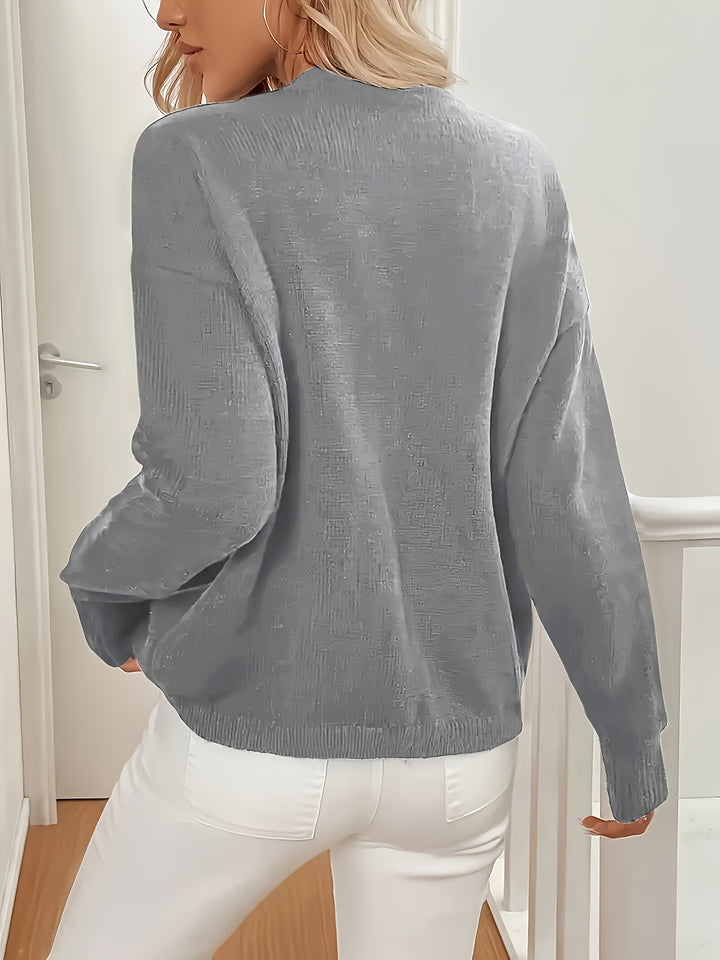 Orietta | Cardigan Taglie Comode con Bottoni Dorati