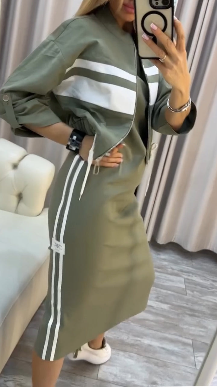 Delia | Set Elegante con Abito e Giacca