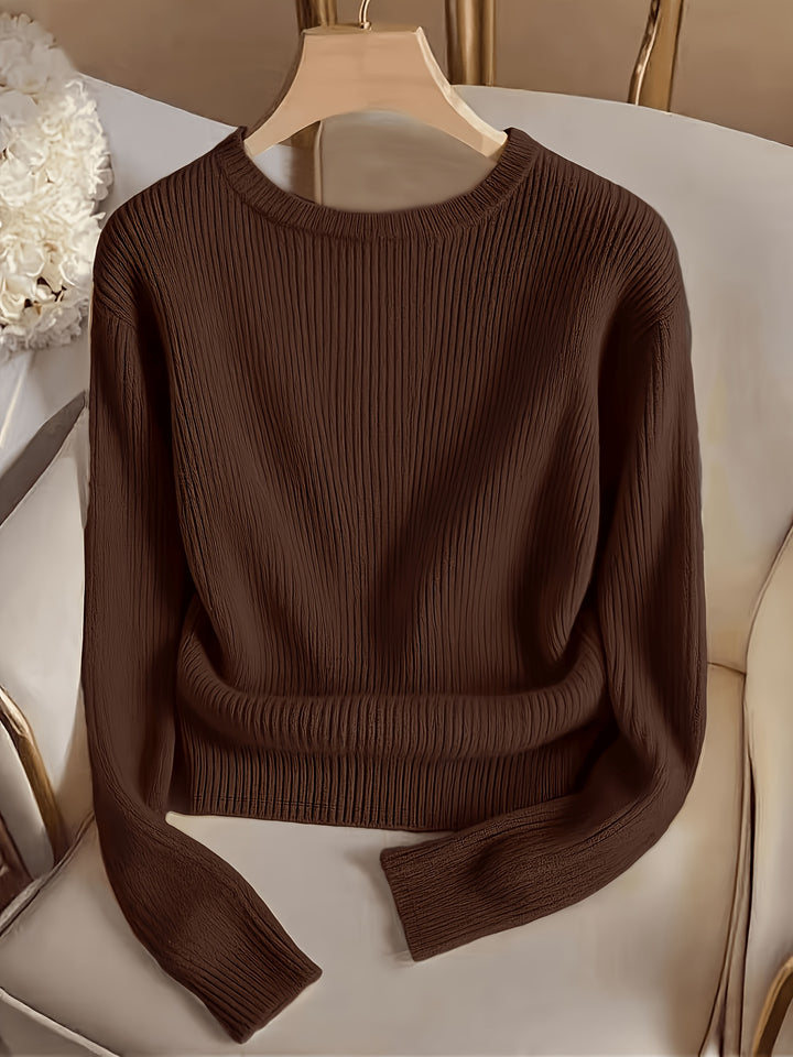 Lucilla | Maglia Girocollo con Bottoni Metallici