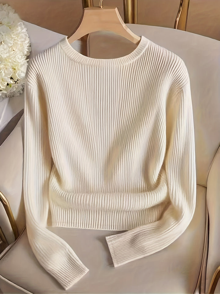Lucilla | Maglia Girocollo con Bottoni Metallici