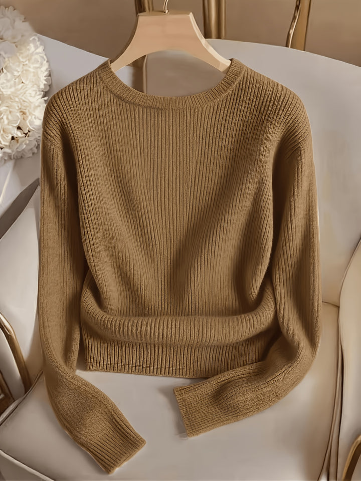 Lucilla | Maglia Girocollo con Bottoni Metallici
