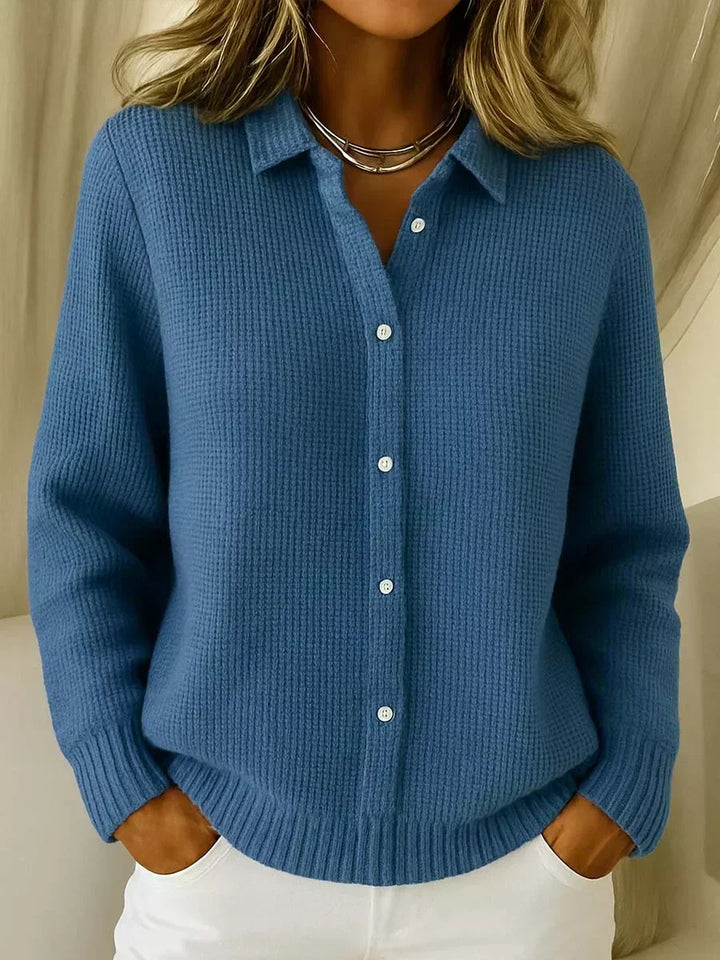 Romana | Cardigan in Maglia Testurizzata con Bottoni