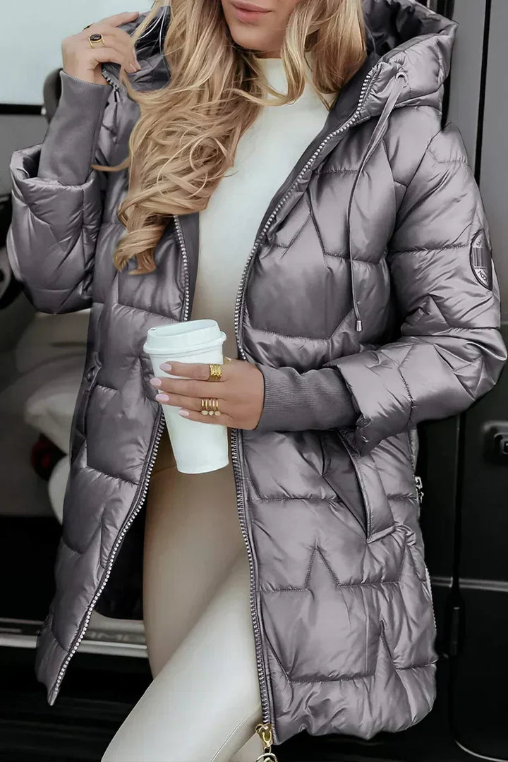 Brina | Giacca Invernale Trapuntata con Cappuccio da Donna