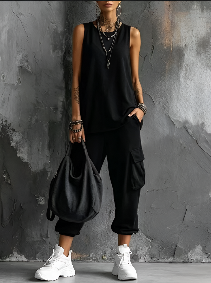 Veronica | Completo Casual Morbido con Tasche