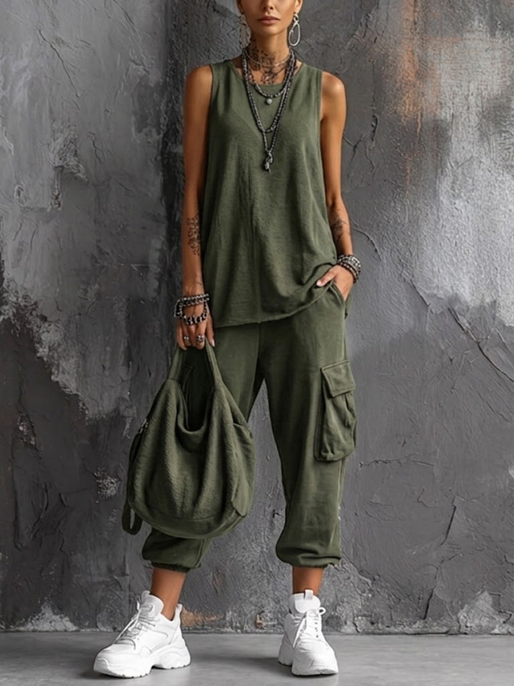 Vanessa | Completo Casual Morbido con Tasche