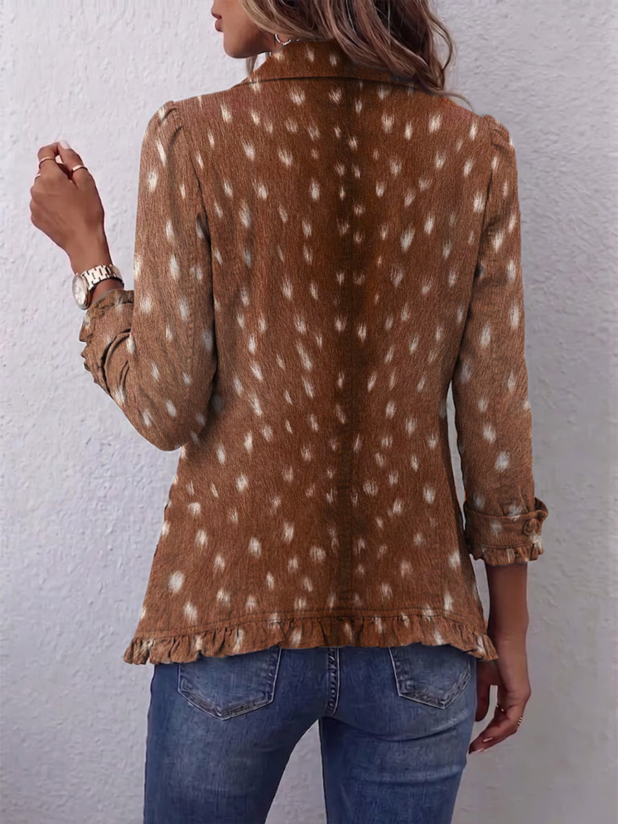 Elena | Giacca Bohémien Stampa Animalier