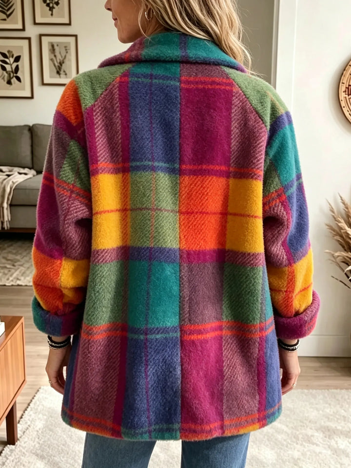 Emanuela | Giacca a Quadri Multicolore