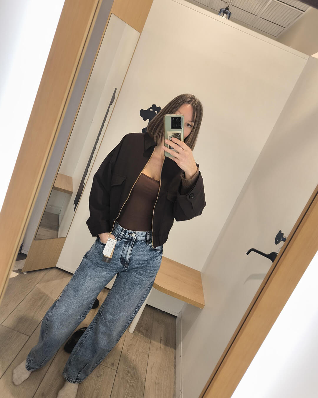 Gina | Giacca Bomber con Tasche a Pattina