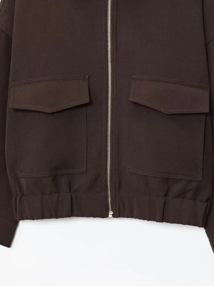 Gina | Giacca Bomber con Tasche a Pattina